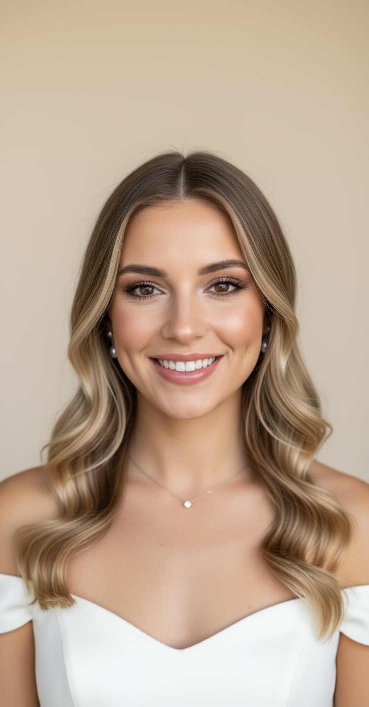 After Soft Curls Wedding Hair